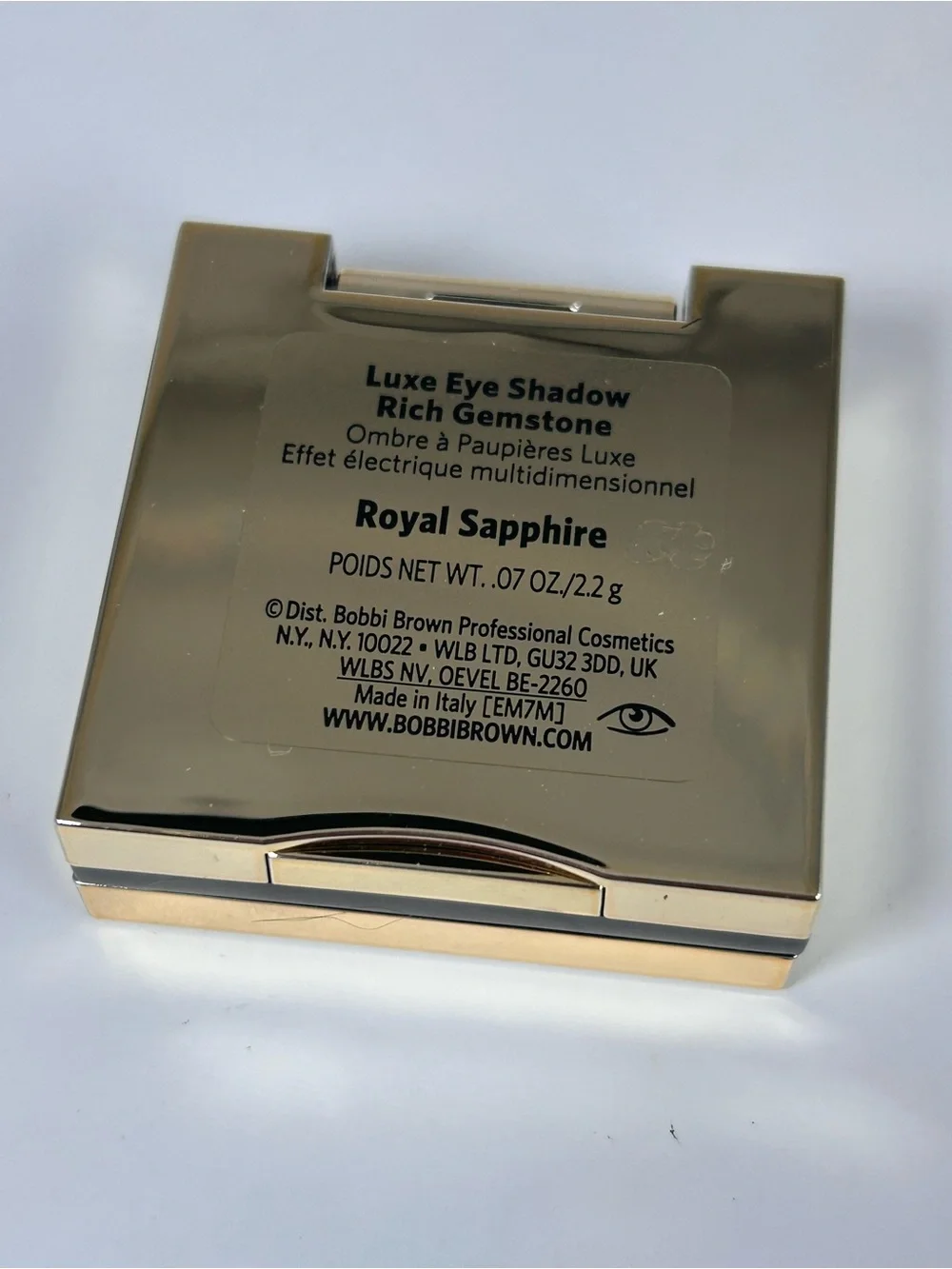 Bobbi Brown Luxe Eyeshadow Rich Gemstone Royal Sapphire .07 oz NIB